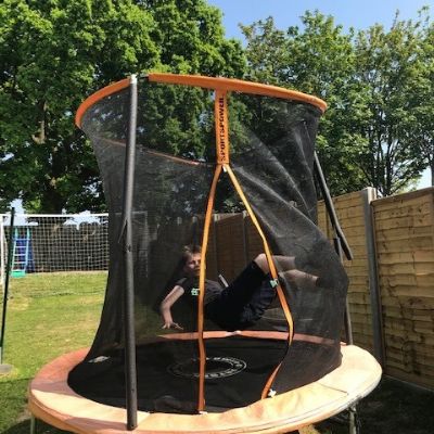 David excercising  on his trampoline 1